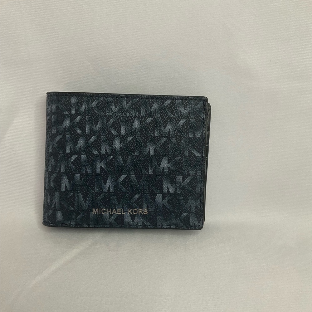 Michael Kors Men's Cooper Billfold Wallet with Passcase Admiral Blue